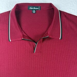 Saint Lorenzo Polo Shirt Textured Knit Short Sleeve Casual‎ Top XXL